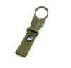 Llavero táctico de nailon con cierre de cinta para exteriores, estilo militar, multifuncional, para escalada, con gancho y hebilla colgante