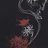 Marca de moda popular, camisa de manga larga con estampado "Beyond the Flowers", holgada y casual, adecuada para primavera y otoño, estilo masculino, camisa con cuello estilo japonés
