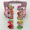 Presilhas de Cabelo de Capivara Cereja Desenho Animado Infantil Borracha Macia Conjunto de 10 Peças Acessórios de Cabelo Fofos para Meninas Presilhas para Franja Presilhas Laterais
