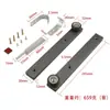 Puerta Corredera de Aleación de Aluminio con Riel Guía Superior Silencioso de Oscilación para Puertas de Armario Plegables, Accesorios de Ferretería para Librerías