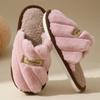 Pantuflas Peludas Temu Shein Transfronteiriças Outono e Inverno Para Casa com Solado Grosso Pantuflas de Algodão Peludas Pantuflas de Algodão Quentes de Inverno