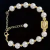 2025 Novo Popular Pulseira de Pérola Snap-On Ajustável Acessível Luxo Francês Elegante Moda High-End Retrô Pulseira