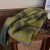 Cachecol de Outono e Inverno Estilo Coreano Atmosfera de Alto Padrão para Mulheres, Cachecol Quente Espessado Escovado Versátil para Homens Estudantes Casais, Novo Estilo