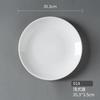 Yange Plato Blanco Vajilla de Melamina Plato Redondo Plato de Plástico Plato para Plato Plato para Comida Occidental Plato Redondo Comercial Venta al por Mayor