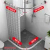 Baño Ducha Baño Integral Separación Seco y Húmedo Baño Baño Cortina de Ducha Traje Baño Sencillo Inodoro