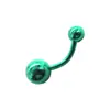 Anillo de Acero Inoxidable para Ombligo Meier Bola Ligera Clavo de Ombligo Sin Diamante Bola de Acero Hebilla de Ombligo Joyería para Perforación Corporal Transfronteriza Europea y Americana Fábrica