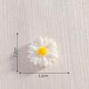 Ímã de Geladeira Mini Flor de Resina Crisântemo Artificial Pequeno Acessórios Artesanais DIY Cola Creme Buraco de Presilha Material para Sapato