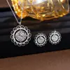 Set de Collar y Pendientes de Zirconia de Lujo Ligero para Mujer Estilo Europeo y Americano Colgante de Girasol Cadena para Clavícula Completamente Diamantada Accesorios para Vestido de Novia