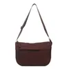Bolso Bandolera Transfronterizo para Mujer, Color Sólido, Sencillo, Casual, Versátil, Bolso de Hombro para Estudiante, Nuevo Bolso Tote de Múltiples Capas de Moda para Viajes