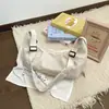 Bolso de Nylon de Color Sólido Simple Estilo Coreano para Mujer 2026 Nuevo Bolso de Hombro Único Cruzado para Viaje Viaje Corto Trabajo Bolso de Axila