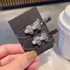 Exquisito Clip de Pato Sin Costuras con Perlas y Pedrería Pasador para la Frente Pasador Elegante Clip para Flequillo Clip Lateral Accesorio para el Cabello