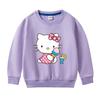 Roupa de Outono para Meninas Suéter 2022 Nova Roupa Infantil Top Estilo Western Infantil Jaqueta com Estampa de Desenho Animado para Crianças Pequenas e Médias