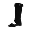 Zapatos de Mujer con Hebilla de Diseño Sencillo 2026 Primavera Verano Nuevo Estilo Ropa Exterior Falda Plisada Interior Botas Frescas Botas de Mujer Botas de Mujer