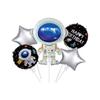 Plato de Papel de Decoración para Fiesta de Astronauta Transfronteriza Decoración de Cumpleaños para Niños Vajilla Tema de Estrella Suministros para Fiesta de Astronauta