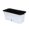 Caixas de Vasos de Flores Longos de Plástico para Uso Doméstico no Atacado com Absorção Automática de Água, Vasos de Dupla Camada para Plantio de Vegetais para Plantas Verdes, Amigáveis para Pessoas Preguiçosas, para Varanda, Exterior e Interior