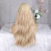 Peluca Larga Ondulada Grande de Una Pieza, Esponjosa Natural Más Malla Cabello Rizado Extensiones de Cabello con Línea de Pesca en Stock