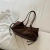 Nova Bolsa de Ombro/Mão Estilo Coreano para o Dia a Dia 2026, Cor Sólida, Grande Capacidade, Bolsa Tote de Trabalho da Moda para Mulheres