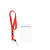 Juego de tarjetas de certificado de PVC retráctiles con hebilla de cinta de exhibición de cordón de color de punto de acceso transfronterizo de fácil extracción