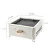 Suministros del Fabricante Parrilla para Camping y Barbacoa en Casa, Set de Parrilla Plegable Portátil para Camping al Aire Libre, Estufa para Hacer Té