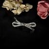 Pasador de Aleación Japonesa y Coreana Diamante Flash Lazo Cuerda para el Cabello Clip Lateral Clip para Flequillo Elegante Accesorios para el Cabello que Combinan con Todo para Mujer