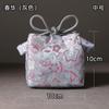 Erya Brocado Engrosado Almacenamiento Bolsa de Viaje Lata de Té Taza de Té Juego de Té Bolsa de Tela Tetera Bolsa de Tela Portátil