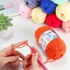 5 fios lã de algodão leite diy material tecido à mão bolsa crochê boneca suéter infantil grupo de lã para bebê atacado
