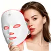 Espectrómetro LED de Siete Colores Instrumento de Belleza de 7 Colores Uso Doméstico Facial Antienvejecimiento Mascarilla de Belleza Dispositivo de Rejuvenecimiento de la Piel Mascarilla de Terapia de Luz