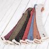 Estilo japonês Lace Over-the-Knee Meias Botão Meias de Malha Over-the-Knee Lã Cor Sólida Jacquard Meia Feminina Primavera e Outono