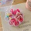 Diademas para el Cabello de Niña en una Caja, Gomas Elásticas de Alta Elasticidad que No Dañan el Cabello, Diademas de Colores para Niñas, Lindos Accesorios para el Cabello para Niñas
