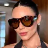 Moda Europea y Americana Gafas de Sol Oversize Unisex Protección Solar para Exteriores Personalidad Gafas de Sol Hip Hop Gafas de Sol Tipo Aviador
