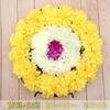 Coroas de Crisântemos para o Festival Qingming, Flores de Plástico e Seda para Oferendas em Túmulos, Suprimentos Funerários, Flores para Túmulos de Cemitério, Buquês de Flores Artificiais