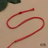 Cuerda para Collar Móvil de Nudo Plano Simple Cuerda para Collar Tejida a Mano Fina DIY Cuerda para Collar con Colgante de Jade Estilo Étnico