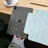 Funda Protectora Estilo Coreano con Patrón de Estrellas Rayadas para iPad Air 7, Pro 13 pulgadas con Separación de Succión Lateral, Mini Plegable Y de Décima Generación