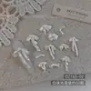 Accesorios para Uñas Xiaohongshu Lazo de Satén Dopamina Seda Satén Suave Perla Esculpida Cinta Decoraciones para Uñas