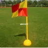 Combinación de asta de bandera de colores Señales de estadio Banderas de colores Entrenamiento físico Fútbol Baloncesto Postes de obstáculos