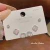 Pendientes de Plata 925 con Aguja y un Diseño Único de Calabaza, Con un Toque de Lujo Ligero y de Alta Gama, Incrustados con Circonita, Pendientes Pequeños Exquisitos y Delicados