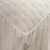 Colcha Acolchada Estilo Nuevo Japonés y Coreano Patrón Simple de Grano de Arroz Faldón de Cama Cubierta de Cama Faldón de Cama Comercio Exterior Transfronterizo Venta al por Mayor