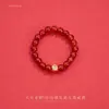Anillo de Ágata Roja Natural y Perla de Agua Dulce para Mujer Nicho Gama Alta Año del Caballo Año Animal Anillo Sencillo Pulsera de Piedras Preciosas Venta al por Mayor