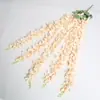Flor de Glicina Artificial Morada Colgante de Pared Guirnalda de Flores Decoración de Boda Planta Enredadera Candelabro Venta Directa de Fábrica Enredadera al por Mayor