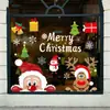 Adhesivo Decorativo de Copo de Nieve Navideño Adhesivo para Ventana de Árbol de Navidad Viejo Muñeco de Nieve Alce Suministros para Fiesta Adhesivo Navideño Estático