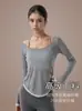 Cubierta de Yoga Ligera y Transpirable de Color Contrastante para Mujer, Cubierta Deportiva con Lazos en la Espalda en Forma de U con Aspecto de Alta Gama, Ropa de Fitness Holgada