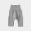 Pantalones de otoño para bebé, adecuados para primavera, otoño e invierno, leggings para recién nacidos, de cintura alta, pantalones que protegen la barriga, pantalones largos ajustados para niños, pantalones cálidos unisex para bebé