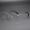 Yitong "18010" Montura de Gafas Elegante de Negocios Ultraligera de 55 mm para Hombres Armazón de Aleación de Titanio Venta al por Mayor de Gafas Danyang