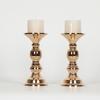 Candelabro de cristal dorado de estilo europeo, accesorios para el hogar transfronterizos, adornos, candelabro de hierro, accesorios para cenas a la luz de las velas de boda.