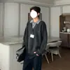 Estilo Old Money Suéter Falso de Dos Piezas para Hombre Otoño/Invierno Nuevo Estilo Perezoso Bloque de Color de Moda Casual Versátil Cuello de Pico Punto