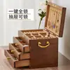 Caja de Joyería de Madera Maciza, Completamente Cerrable con Llave, Gran Capacidad, Caja de Almacenamiento de Joyería Multifuncional, Joyero, Regalo de Boda, Almacenamiento Tipo Cajón