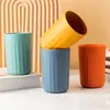 Taza de Agua de Paja de Trigo para Comercio Exterior Transfronterizo Taza para Cepillo de Dientes Doméstico Taza para Cepillo de Bebé Taza para Lavar Taza Imprimible con Logo Regalo