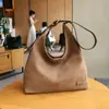 Bolsa Grande Capacidade Estilo Coreano para Mulheres Outono 2025 Nova Bolsa Simples de Ombro Axila Bolsa Transversal de Ombro Retro para o Dia a Dia