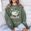 Estación Independiente Transfronteriza Personalizada Sudadera de Una Pieza Personalizada Linda Flor Mamá Ganso Regalo del Día de la Madre