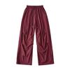 Pantalones Paracaídas Casuales de Verano Delgados para Mujer Estilo Americano Pierna Ancha Cintura Alta Secado Rápido Pantalones Cargo
